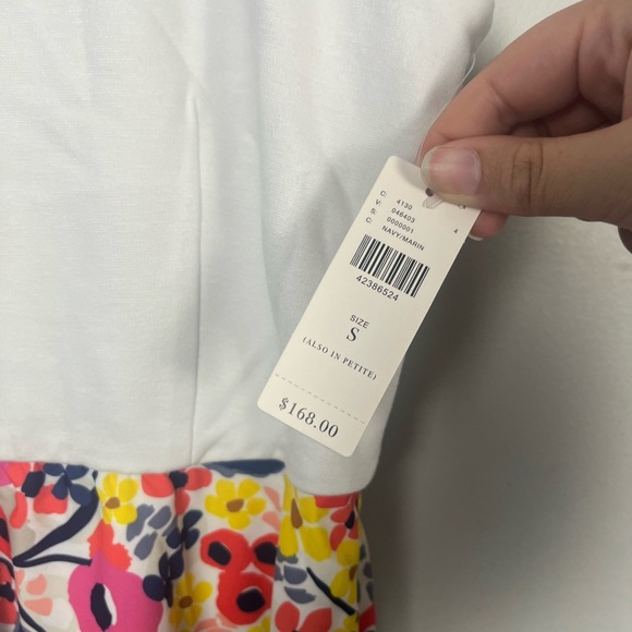 Anthropologie Hutch Bethanie Floral White Assymetric Tank Dress small NWT - Picture 4 of 9